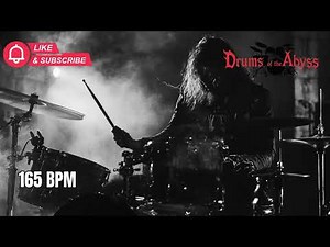 Death Metal Drum Backing Track 165 BPM | Relentless Speed | Royalty Free Drum Loop