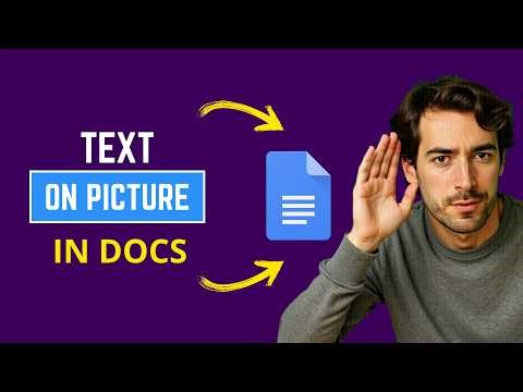 How To Place Text On A Picture in Google Docs (QUICK Way)