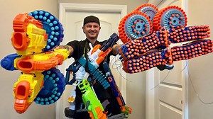 Epic Nerf battles & hilarious dad skits: Creative blasters & family fun!