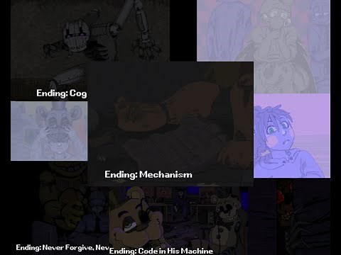 Mechanism, all endings (Mechanism FNaF Fangame)