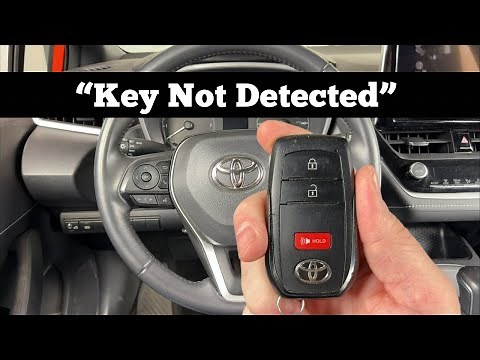 2023 - 2025 Toyota Corolla KEY NOT DETECTED - How To Start With Dead Remote Key Fob Battery