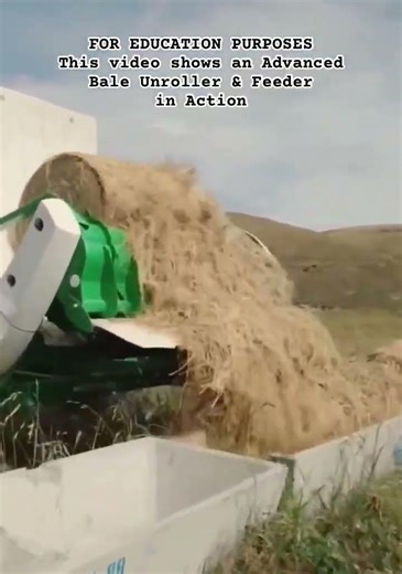 Bale Unroller & Feeder #shorts Farming #AgriTech #ModernFarmer #CattleCare #HeavyMachinery #hacks