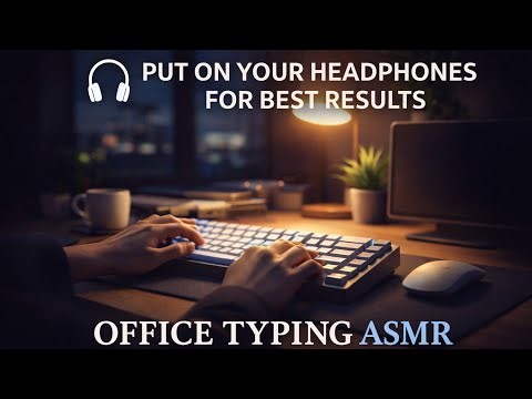 Fast and Slow Keyboard Typing ASMR | No Talking 