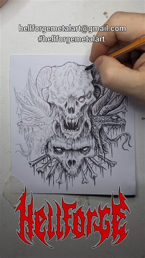 #inktober - Speed draw #hellforgemetalart #deathmetalart #Inktober #InktoberChallenge #InktoberArt #InktoberDrawing #InktoberSketch #InktoberIllustration #InktoberCommunity #InktoberDaily #InktoberWorldwide #InktoberCreativity #DarkInktober #InktoberOccult #InktoberDeath #InktoberInfernal #MetalInktober | Hellforge Metal Art