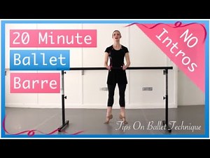 Beginner Ballet Barre, No Intros | Ballet Class At Home | Tips On Ballet Technique
