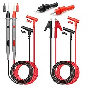 Multimeter Test Leads Kit with Alligator Clips for Digital Electronic Clamp Meter, Insulated Banana Plug to Alligator Clip Test Lead Wire for Electrical Testing