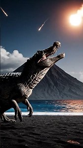 Baryonyx vs a meteor shower starting in a Prehistoric World