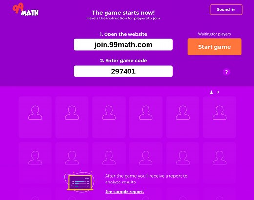 How to Play a Group Game on 99math