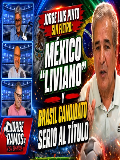 💥Jorge Luis Pinto sin filtro: México “liviano” y Brasil candidato serio al título. 📌 Charla caliente previo al Mundial: declaraciones de Jorge Luis Pinto que ya generan ruido en el vestuario. 👉 Déjanos tu opinión en los comentarios y únete al debate con La Banda. #viral #tiktokdeportes #tiktoksports #jorgeramosysubanda #mundial #fifa #jorgeluispinto #colombia #eltri