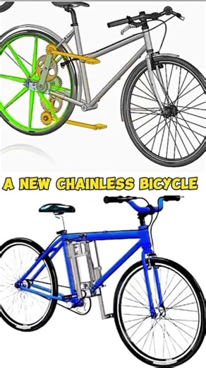 A New Chainless Bicycle Mechanical Mechanism #mechanical #viral #trending #shorts #youtubeshorts