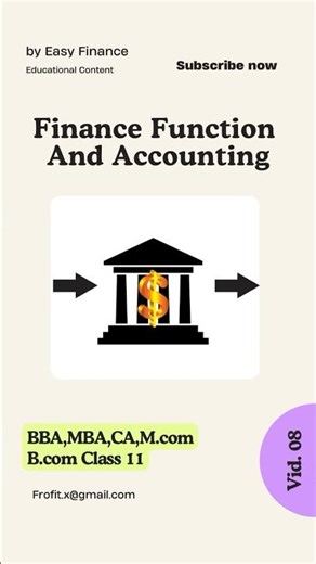 Finance Function & Accounting in 60 Seconds | Business Basics #Shorts