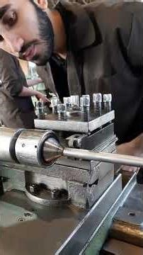 knurling operation by students , Real workshop skills!