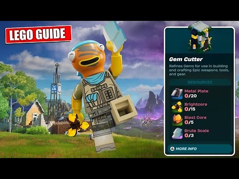 Fortnite Lego | How to UNLOCK and Craft a Gem Cutter *UPDATED RECIPE*