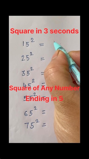 How to solve square fast #maths #mathstricks #mathematics #square #shorts