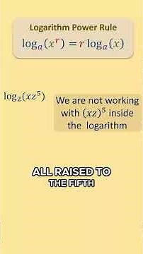 ✨ Expand Logs: Product + Power Rule (✖️💪)