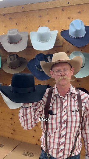 Black is one of those colors that will never go out of style. It’s just a classic color. Black matches everything, and looks good with any complexion. Hard to go wrong with a good black cowboy hat. #chazhatz #customhatter #hatmaker #cowboyhat | CHAZ Mitchell Custom HATZ