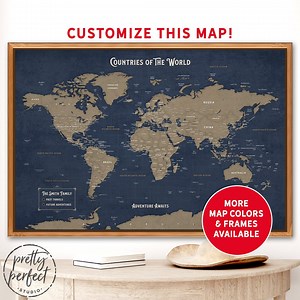 Personalized Couple Travel Map for Couples Place We're Traveled Map, Custom Adventure Family Travel Maps - Etsy