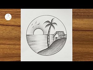 Very easy circle drawing || Circle drawing for beginners || Pencil drawing in circle step by step
