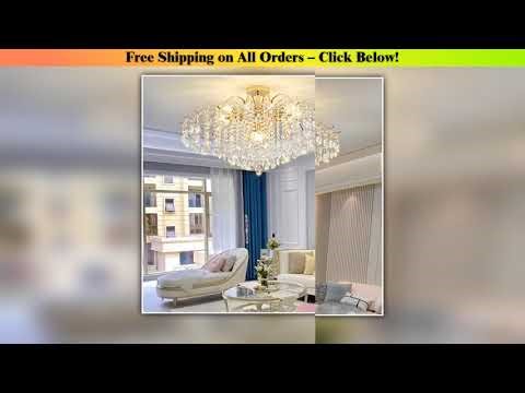 Modern Luxury Crystal Ceiling Chandelier For Living Room dining room Bedroom Ceiling Lamp LED