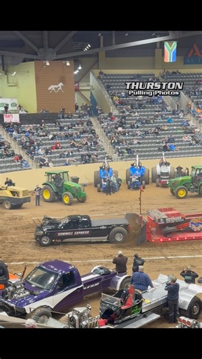 9.1K views · 113 reactions | “Sawmill Express” Super Modified TWD Truck pulling at the 2025 TNT Truck & Tractor Pull Kentucky Invitational in Lexington,KY! #TruckPulling #Supercharged #Trucks | Thurston Pulling Photos | Facebook