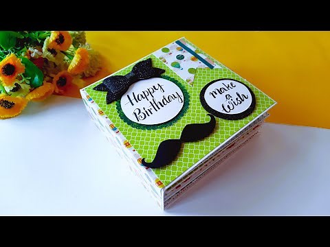 How to make Scrapbook for Birthday | Beautiful Scrapbook for DAD Birthday | Scrapbook Tutorial