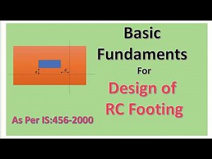Fundamentals for the design of Footing| IS:456-2000