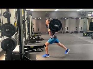 BB Split Squat with explosive knee drive