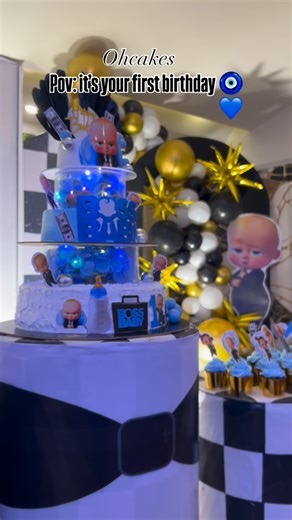 Oh Cakes🎂 on Instagram: "Boss baby theme cake💙"