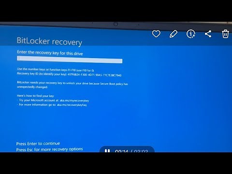 bitlocker needs your recovery key to unlock your drive because secure boot has unexpectedly changed