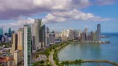 Panama real-time and time lapse travel concepts