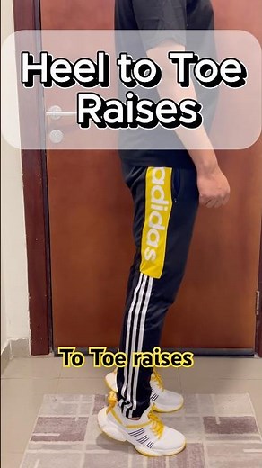 Heel to Toe Raises for Knee Pain & Balance 🔥