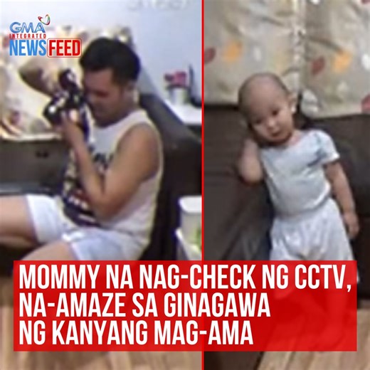 2.4M views · 56K reactions | "Nagulat kami pareho kaya pinaulit-ulit naming panoorin sa CCTV!" 'Yan ang kuwento ng isang working mom na namangha sa nakita niya nang minsang silipin ang CCTV sa kanilang bahay habang siya'y nasa trabaho. Sa footage kasi, na-discover niya ang hidden talent ng kanyang 1-year-old na anak! Kung ano ang nakita ng mommy, alamin sa video! | GMA News | Facebook