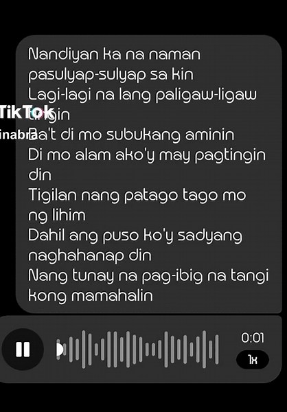 nandiyan ka nanaman pasulyap sulyap sakin #paligawligawtingin #lyrics #opm #vincovers #fyppppppppppppppppppppppp