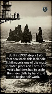 65K views · 459 reactions | Building this remote Icelandic lighthouse was a legendary feat of engineering and courage. | Historical Files | Facebook