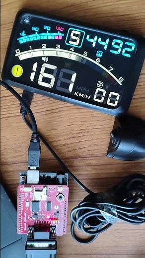 Arduino SparkFun CANBUS shield emulating a CAR's ECU and sending fake RPM/velocity to OBD2 dashboard