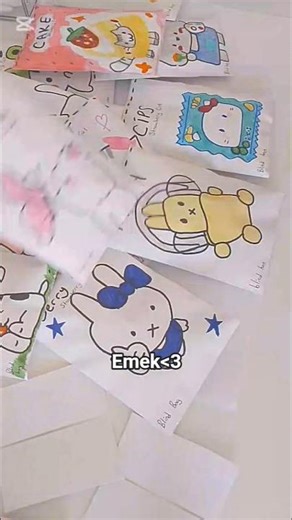 Videolara gösterdiğim emek Strawberry Girl #unboxing #ytdayibenionecikarnolur #sticker #shortvideo