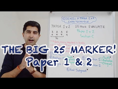 25 Marker - Paper 1 & 2 - Edexcel A Level Economics