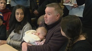 Shutdown Stories: Kaine, Warner meet with families missing their paychecks