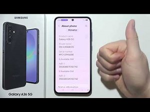 Samsung A36 5G: How to Locate Serial Number