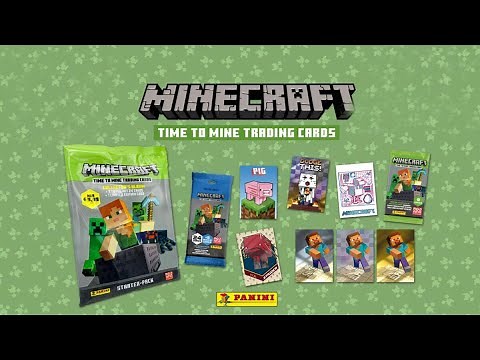 Unboxing Minecraft Time to Mine Trading Cards – Box of 18 Packets by Mojang and Panini Italy