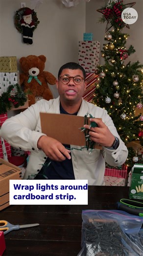 Here's a bright idea for storing holiday lights. 💡 Problem Solved | USA TODAY