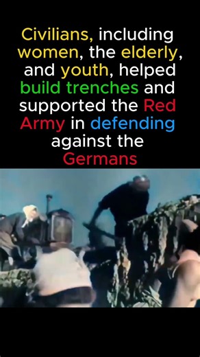 Civilians build trenches #history #ww2