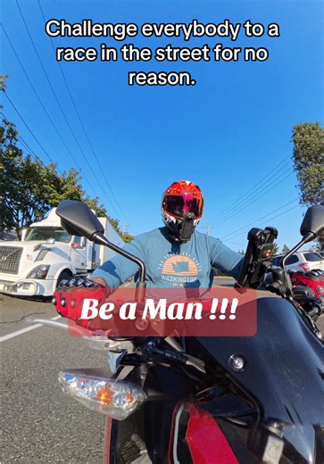 I Raced a Semi-truck in my bike, barely I won 😱😎 #humor #fyp #subscribe #shorts #reels