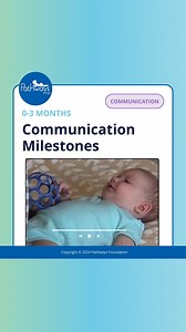 🧠 The first 3 months of a baby’s life are a critical time for growth and development. Infants begin to learn how to move their bodies and interact with others. Pathways.org milestones video series helps parents and caregivers track their baby’s development and detect possible delays. As always, all of our content is validated with American Academy of Pediatrics findings and reviewed by pediatric therapists. 💬 For more information and tips about speech and language development, visit this link 