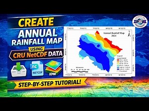 Annual Rainfall Map Using CRU NetCDF Data in ArcGIS | Rainfall Data Download|