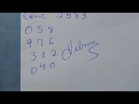 Mega Sena lottery table, draw 2983