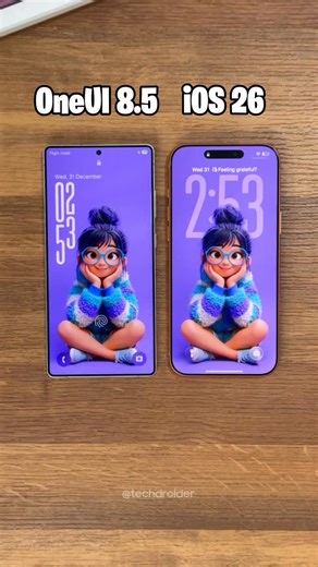 Vaibhav Jain on Instagram: "Samsung OneUI 8.5 vs Apple iOS 26 #Samsung #iPhone"
