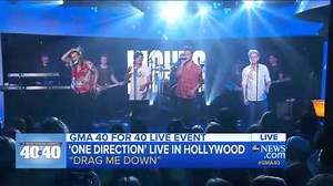 11K reactions · 2.1K shares | WATCH: One Direction performs 'Drag Me Down' on the #GMA40 live-stream: abcnews.com/GMA40 | Good Morning America | Facebook