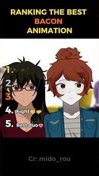Ranking the best bacon animation #ranking #memes #roblox #bacon #animation #shorts