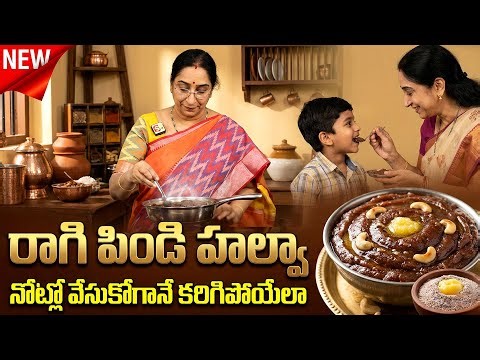 Calcium Rich Ragi Halwa | Bone Strength Sweet | Healthy Ragi Sweet | Ramaa Raavi